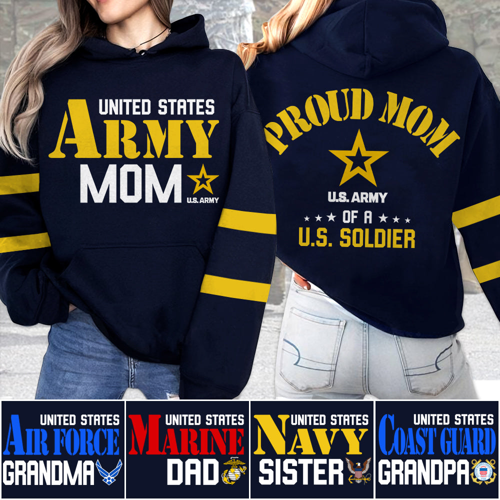 United States Army Mom Proud Mom Of A U.S. Soldier Custom All Over Print Shirt For Military Mom Dad Grandma... H2511 Trna