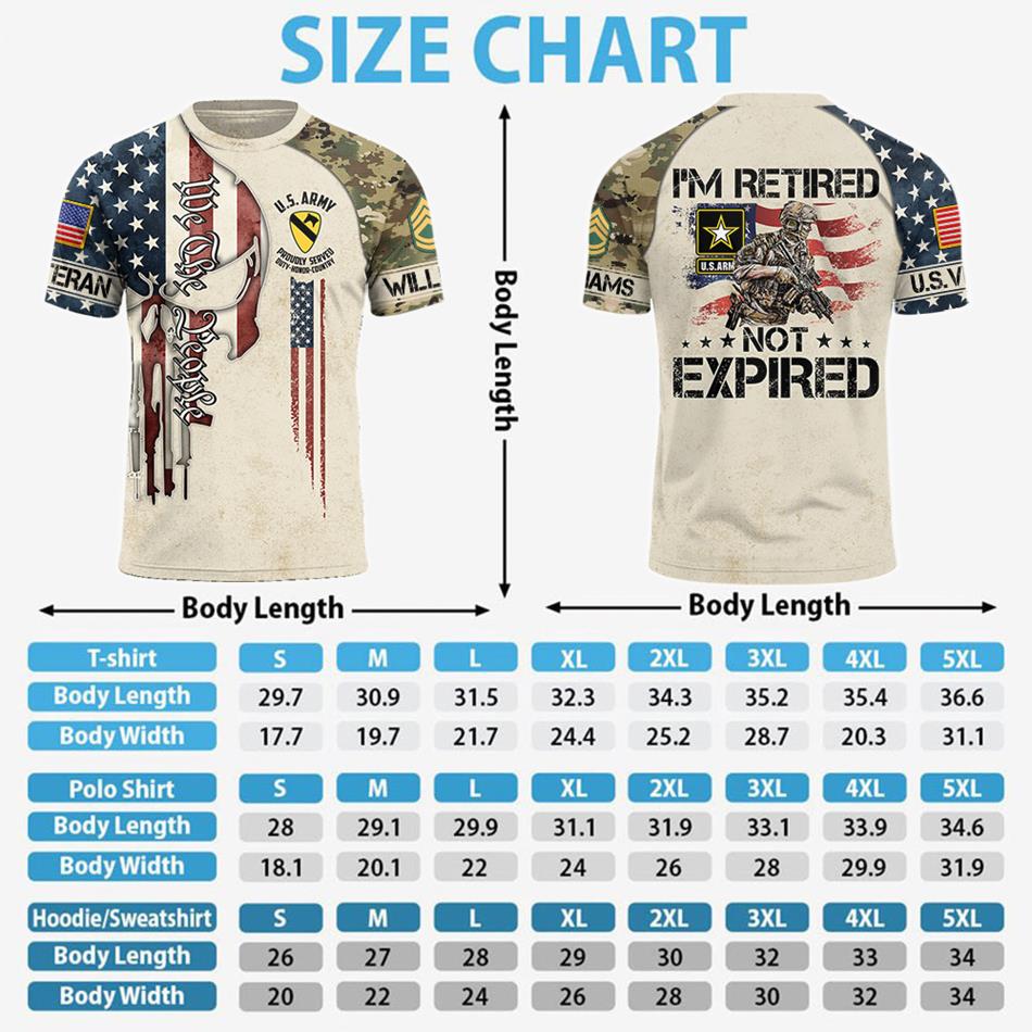 I'm Retired Not Expired Custom Skull We The People All Over Print Shirt Hoodie Gift For US Veterans H2511 Trna
