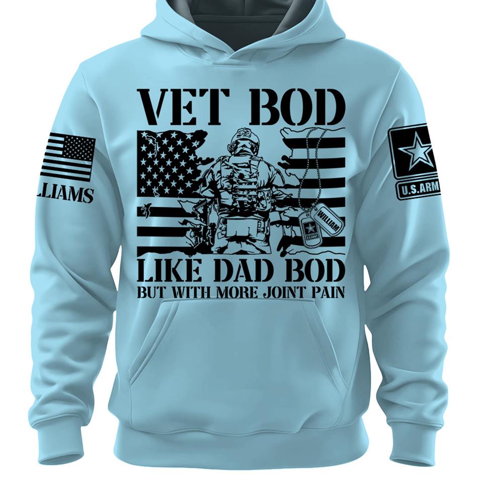 Vet Bod Like Dad Bod But With More Joint Pain Custom Shirt For Veteran Dad Grandpa Veterans Day Fathers Day Gift H2511 Trna