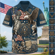 America 250th Anniversary 1776-2026 All Over Print Shirt For Veteran Custom All Branches Logo H2511 Trna