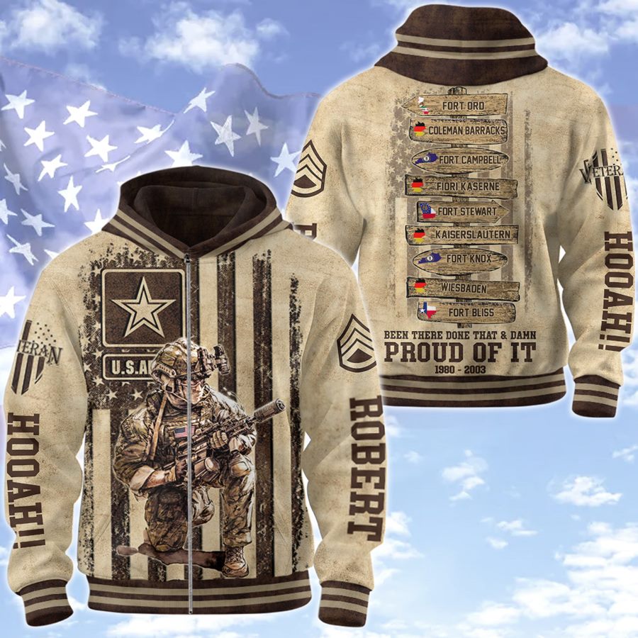 Been There Done That Proud Of It US Military World Tour Custom Baseball Jacket Gift For Veteran Dad Grandpa H2511 Trna