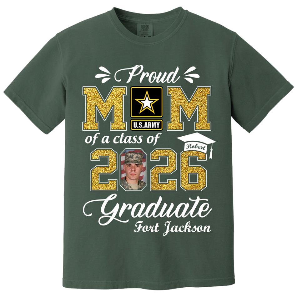 Personalized Military Graduation Shirts Proud Mom Of a Class of 2026 Graduate Custom Shirt For Proud Family Member Graduation Hoodie H2511