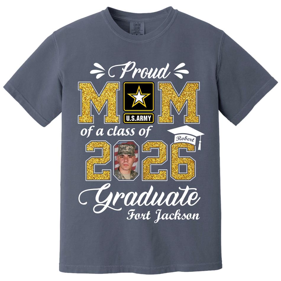 Personalized Military Graduation Shirts Proud Mom Of a Class of 2026 Graduate Custom Shirt For Proud Family Member Graduation Hoodie H2511