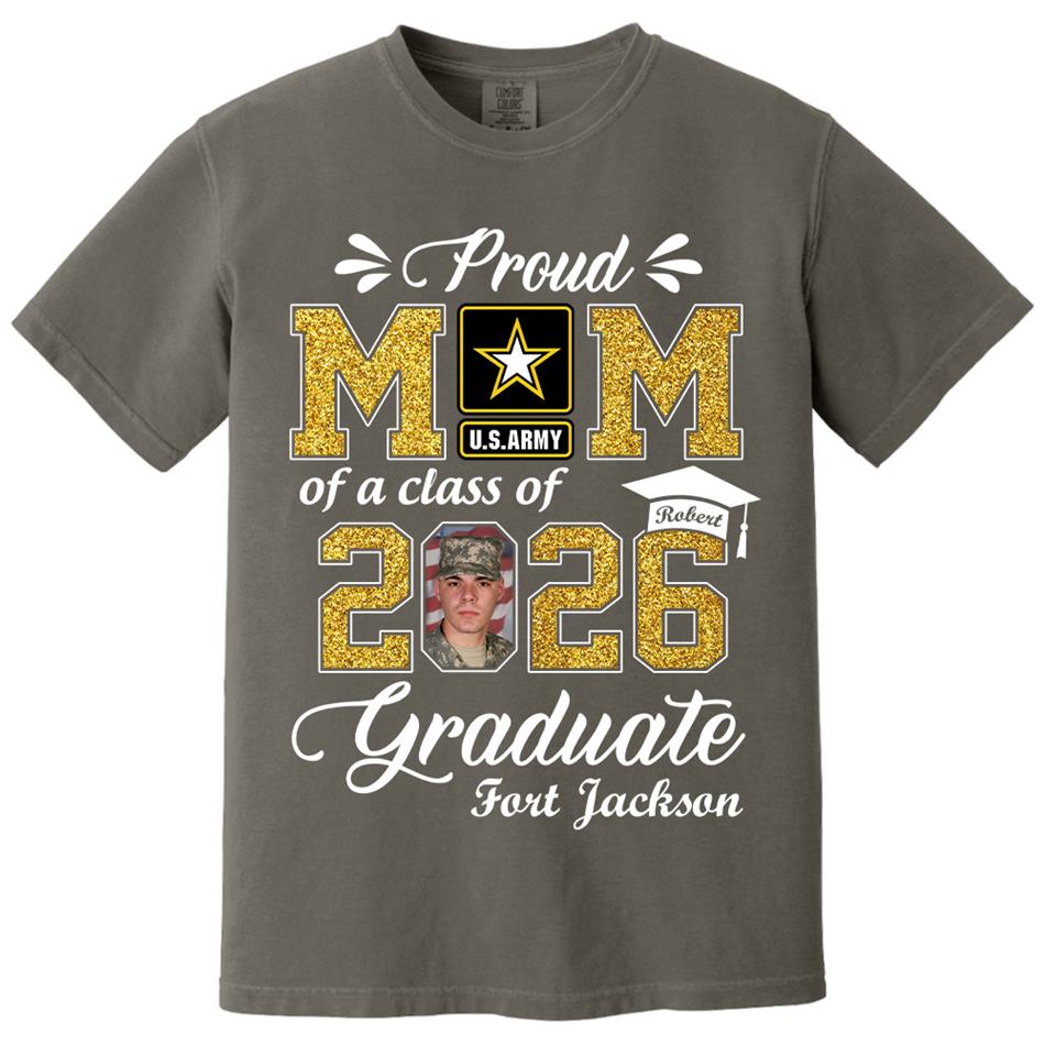 Personalized Military Graduation Shirts Proud Mom Of a Class of 2026 Graduate Custom Shirt For Proud Family Member Graduation Hoodie H2511