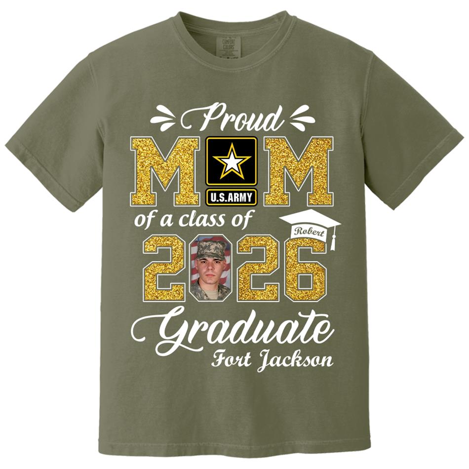 Personalized Military Graduation Shirts Proud Mom Of a Class of 2026 Graduate Custom Shirt For Proud Family Member Graduation Hoodie H2511