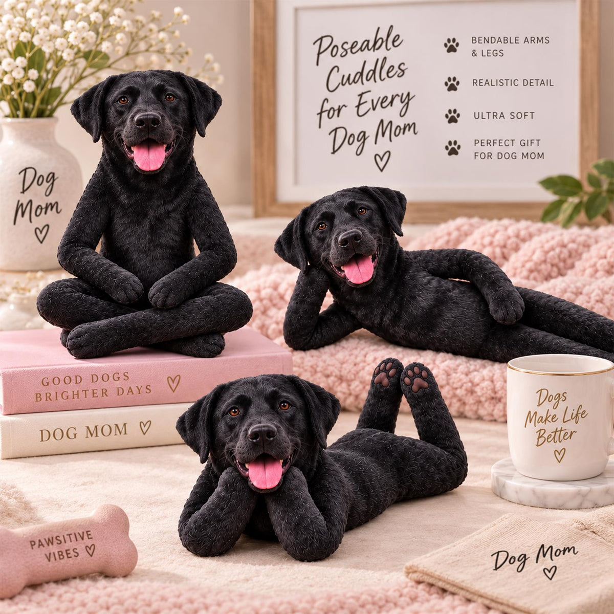 Personalized Labrador Retriever Photo Pet Squishy Toy Poseable Plush Doll, Funny Gift For Dog Mom, Dad, Cat Lover T1807 Hv01