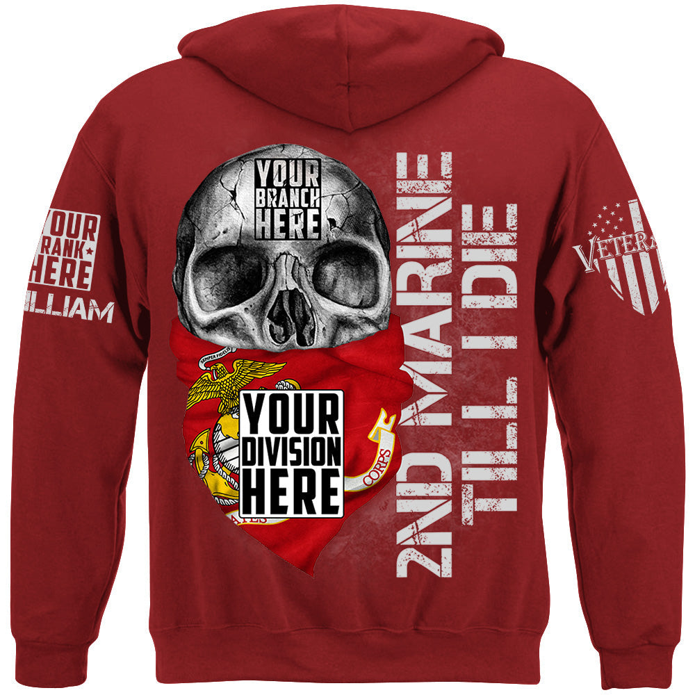 American Veteran Skull Custom Shirt For Veteran Dad Grandpa H2511