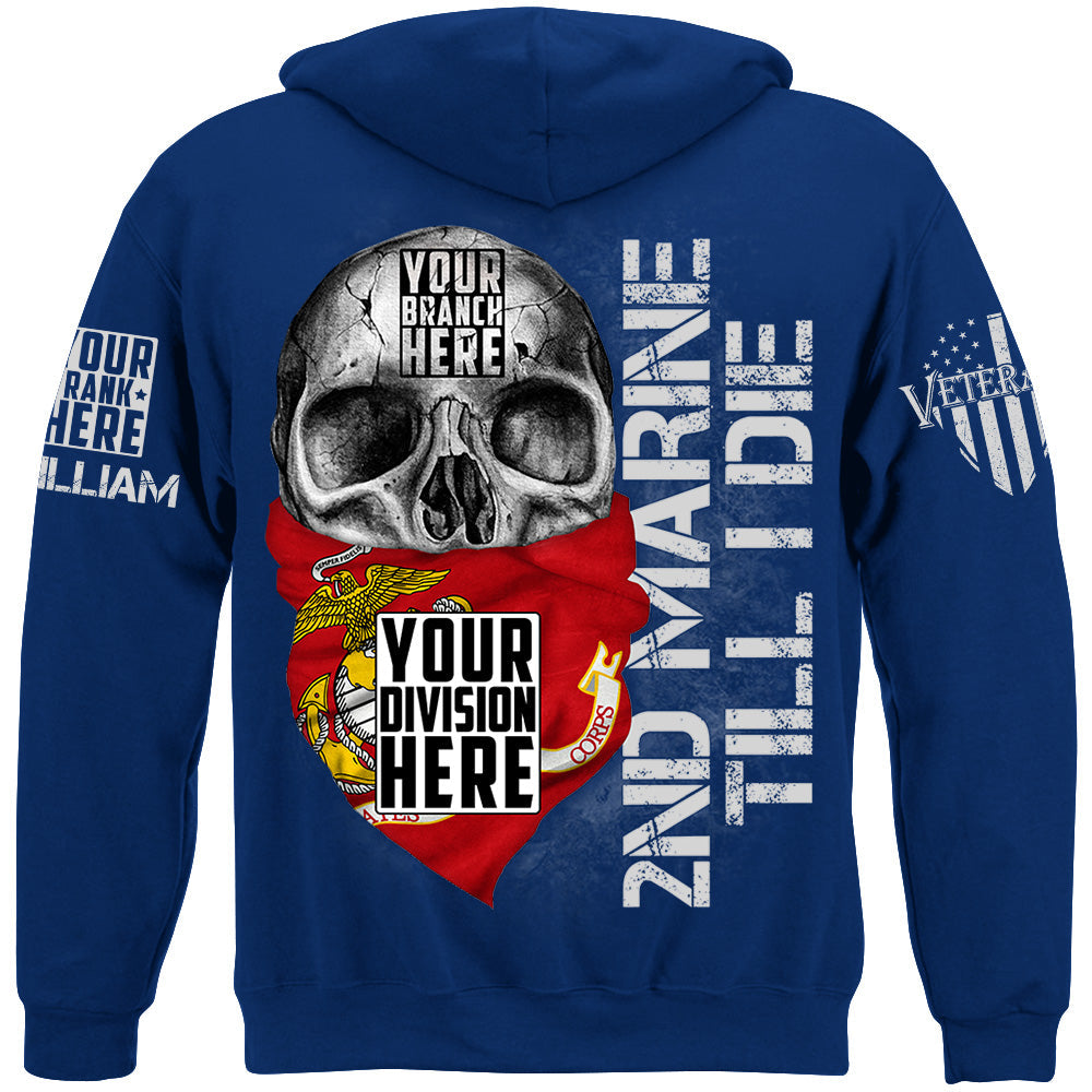 American Veteran Skull Custom Shirt For Veteran Dad Grandpa H2511