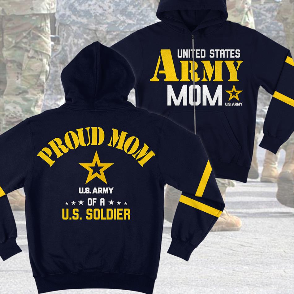 United States Army Mom Proud Mom Of A U.S. Soldier Custom All Over Print Shirt For Military Mom Dad Grandma... H2511 Trna