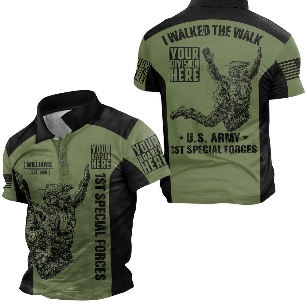 Shirt I Walked The Walk Personalized All Over Print Shirt For Veteran H2511
