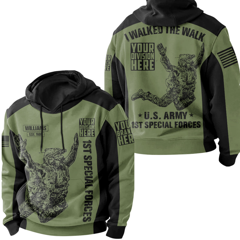 Shirt I Walked The Walk Personalized All Over Print Shirt For Veteran H2511