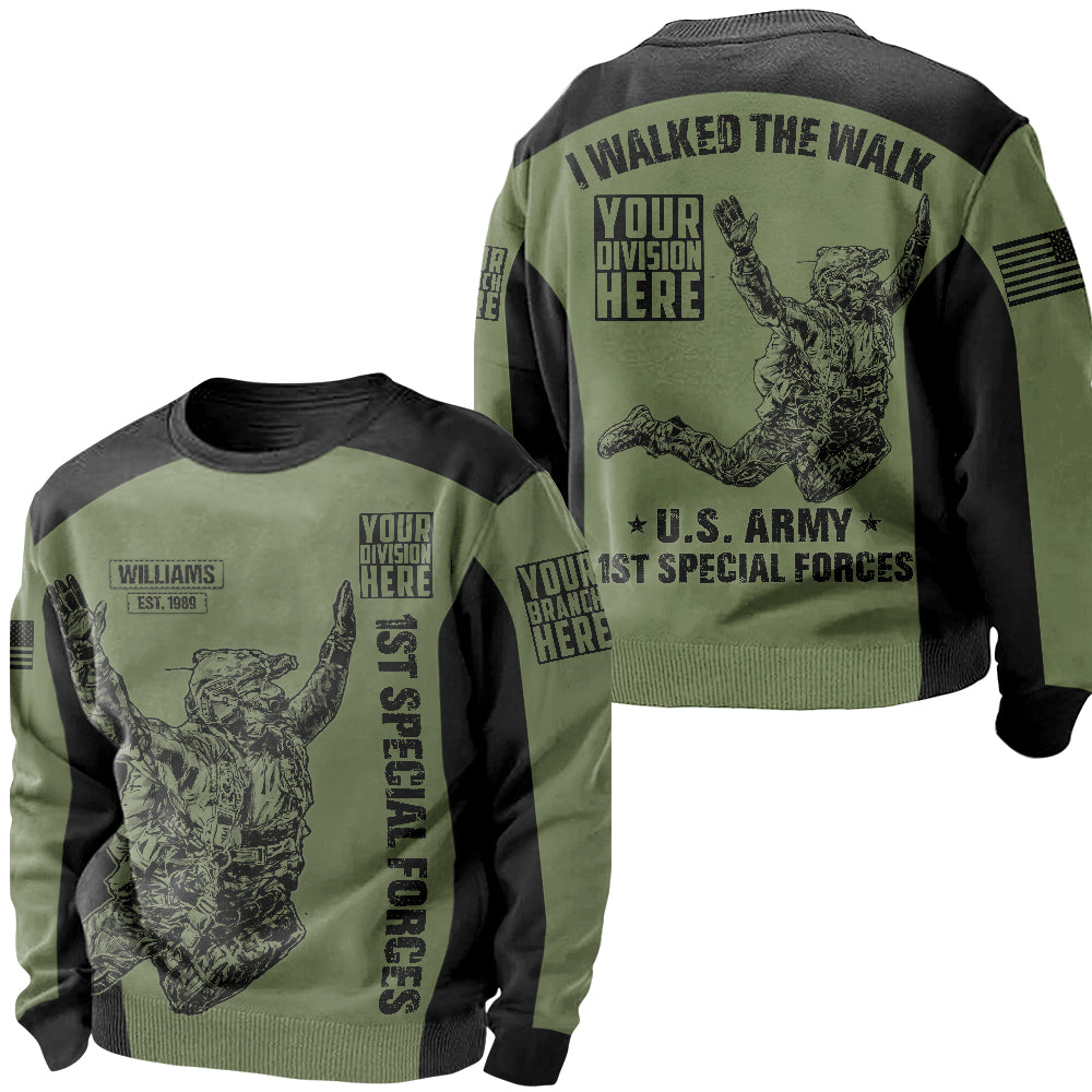 Shirt I Walked The Walk Personalized All Over Print Shirt For Veteran H2511