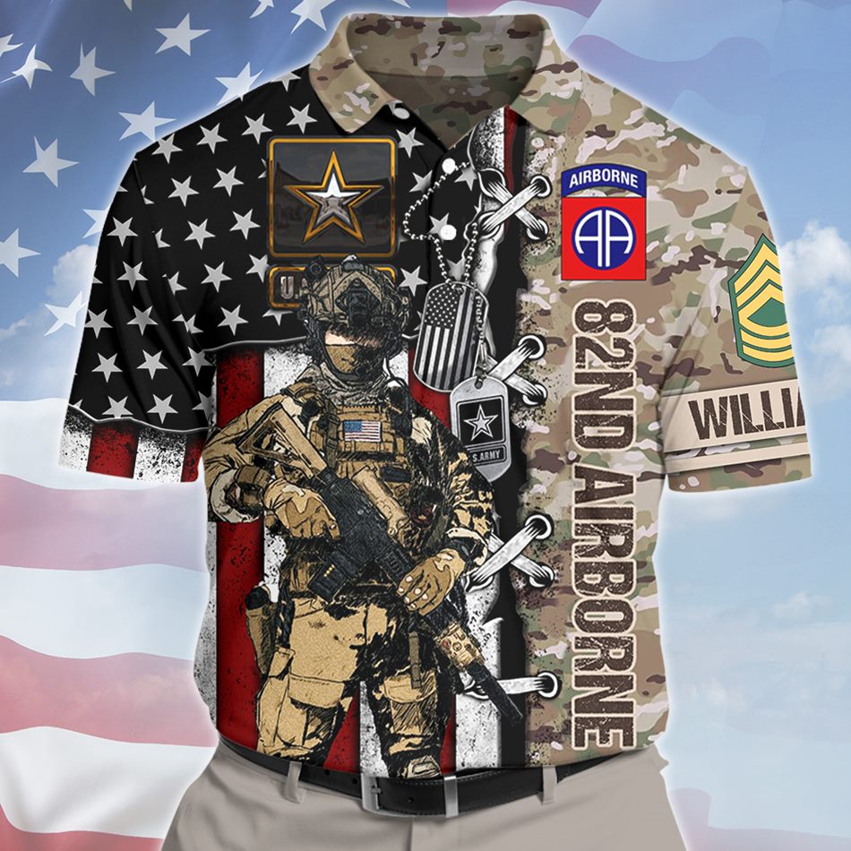 Personalized Veteran & Military Rank Insignia All Over Print Hoodie, T-Shirt for Men, Dad Grandpa Retired Shirt, Army H2511 Trna