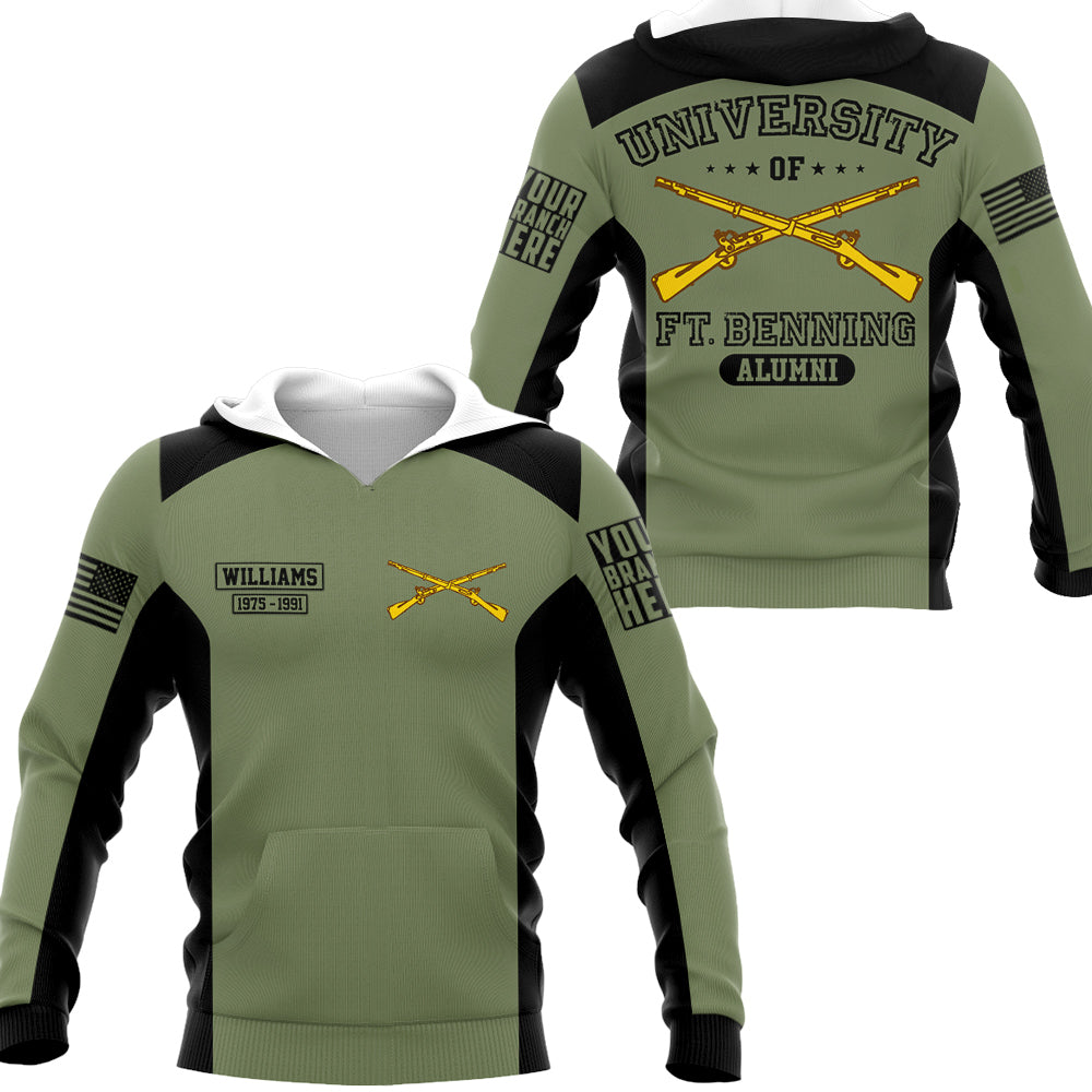 University Of Military School Personalized All Over Print Shirt   Design For Veteran H2511
