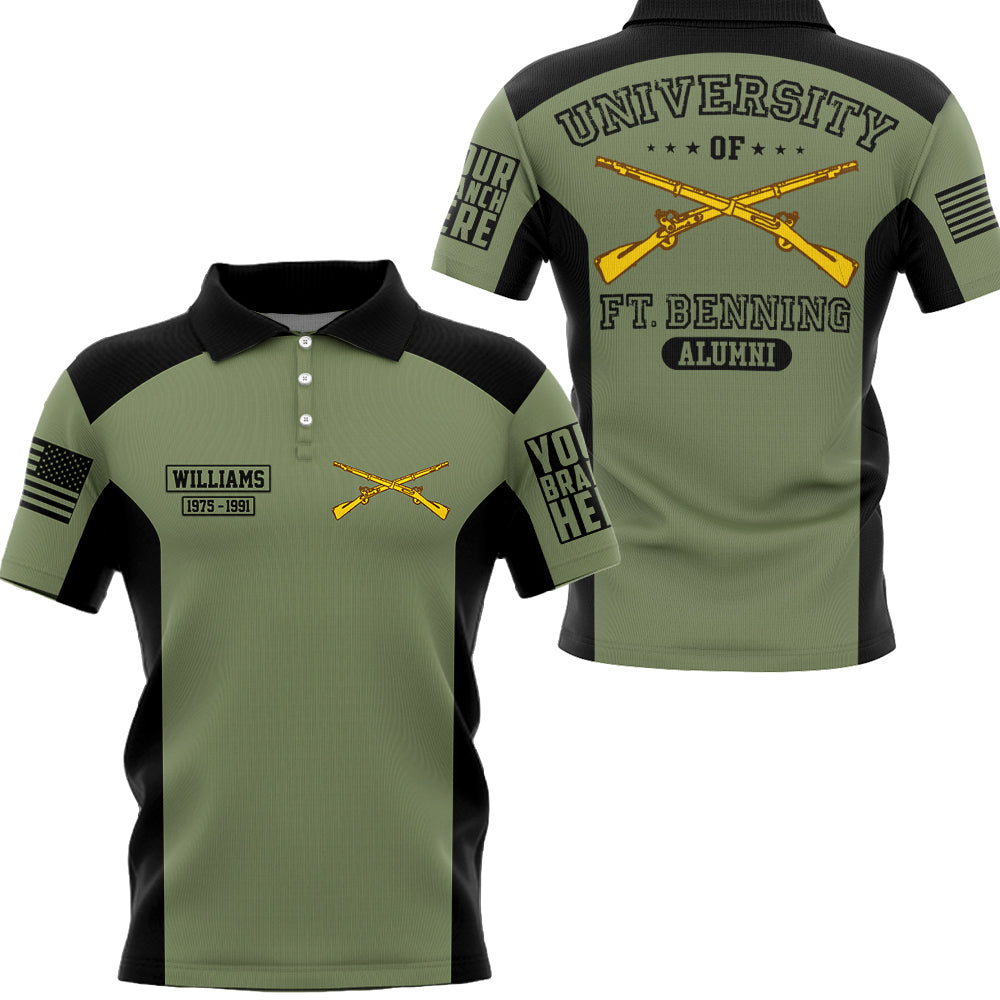 University Of Military School Personalized All Over Print Shirt   Design For Veteran H2511
