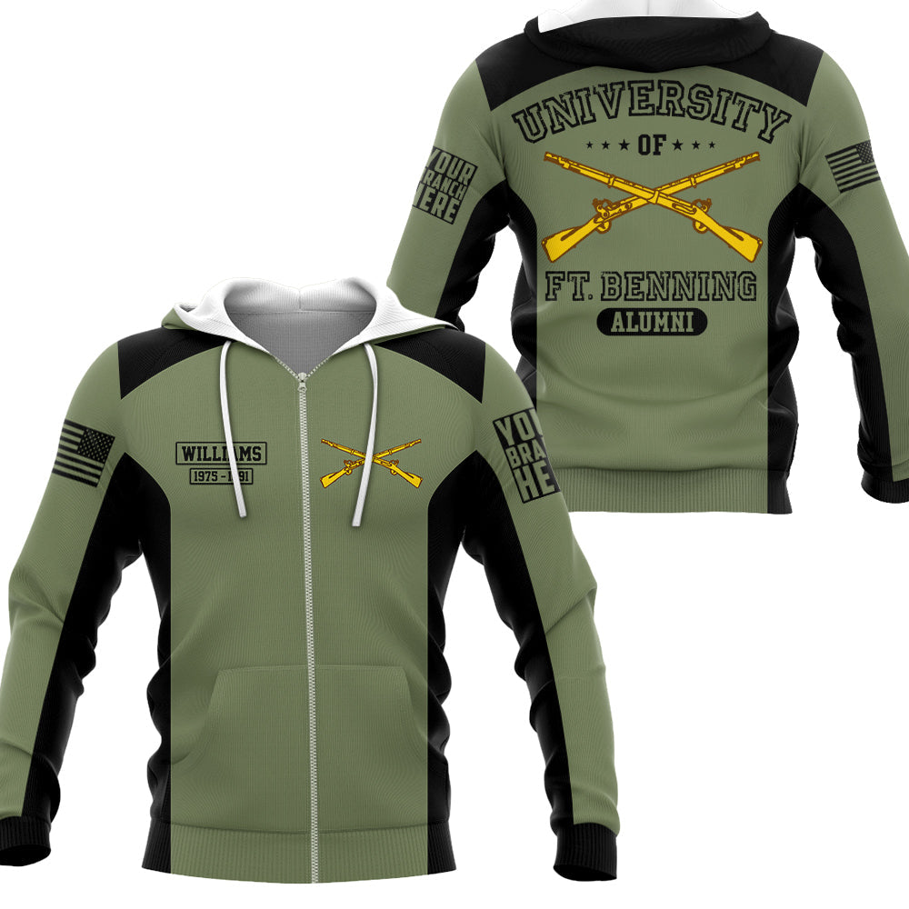 University Of Military School Personalized All Over Print Shirt   Design For Veteran H2511