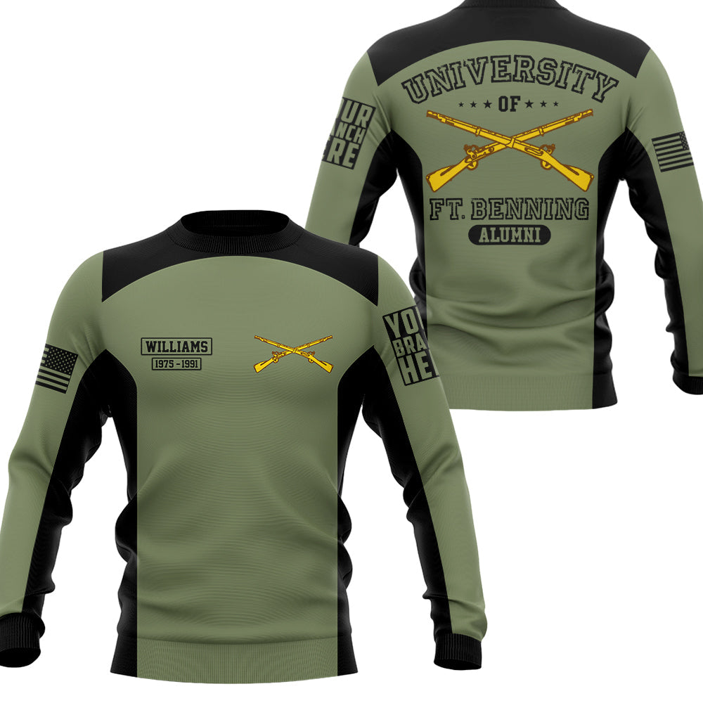 University Of Military School Personalized All Over Print Shirt   Design For Veteran H2511