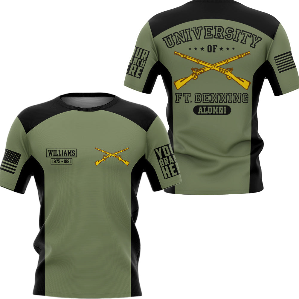 University Of Military School Personalized All Over Print Shirt   Design For Veteran H2511