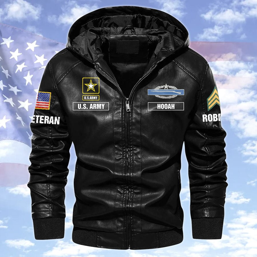 I Will Live By This Oath Until The Day I Die Because I Am And Always Be A Us Veteran Leather Jacket For Veteran Dad Grandpa H2511 Trna