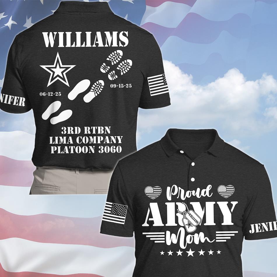 Proud Army Mom Dad Sister Family Members All Over Print Shirt Vr2 Custom Recruit Training Unit Designation Shirt For Proud Military Family Graduate Shirt H2511