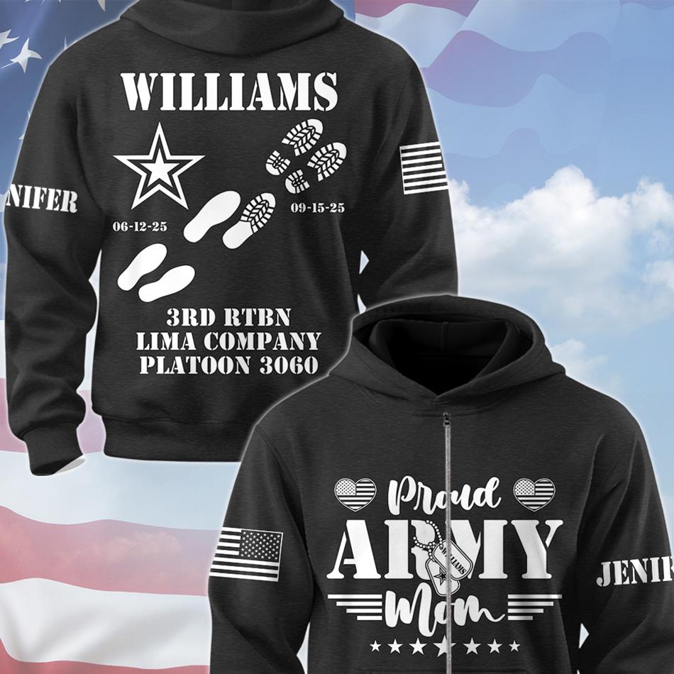 Proud Army Mom Dad Sister Family Members All Over Print Shirt Vr2 Custom Recruit Training Unit Designation Shirt For Proud Military Family Graduate Shirt H2511