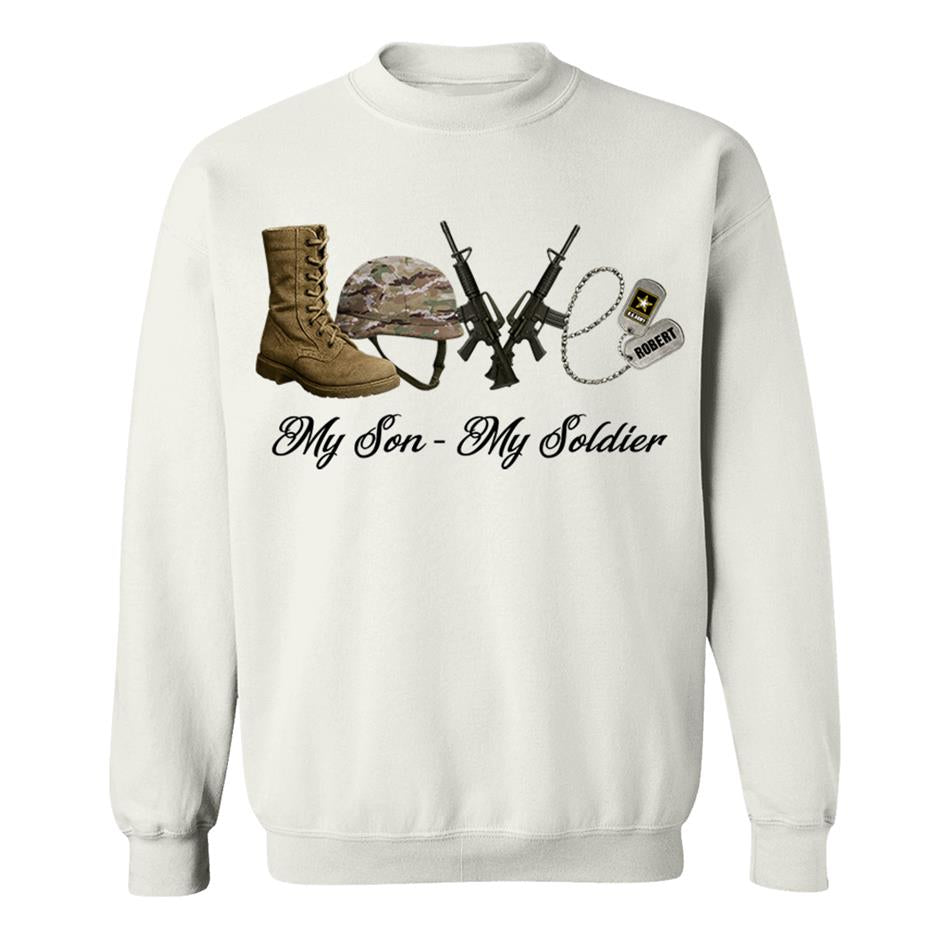 Love My Son My Soldier Custom Shirt For Military Family Mom Dad Sister Grandma... All Family Member Of Soldier H2511 Trna