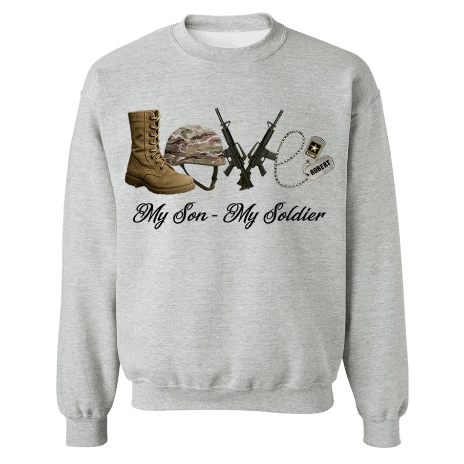 Love My Son My Soldier Custom Shirt For Military Family Mom Dad Sister Grandma... All Family Member Of Soldier H2511 Trna
