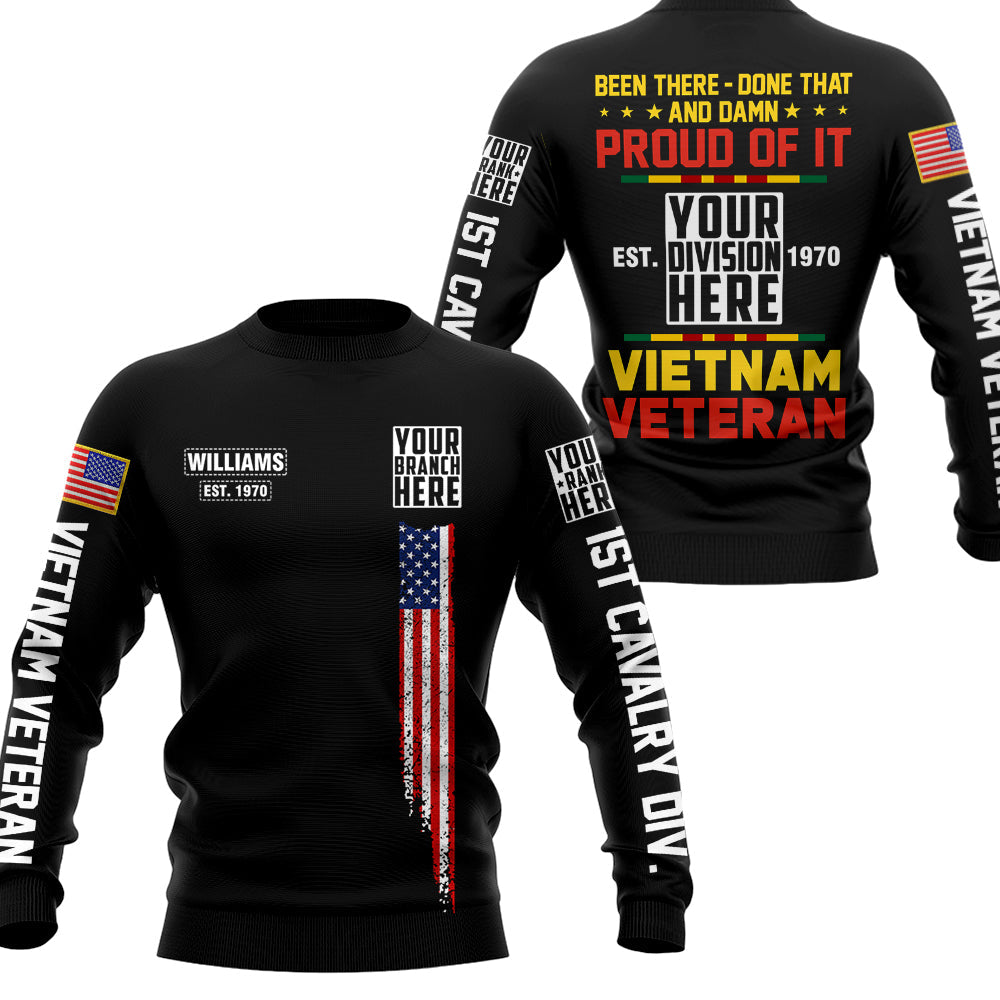 Been There Done That And Damn Proud Of It Vietnam Veteran Personalized All Over Print Shirt For Vietnam Veteran H2511