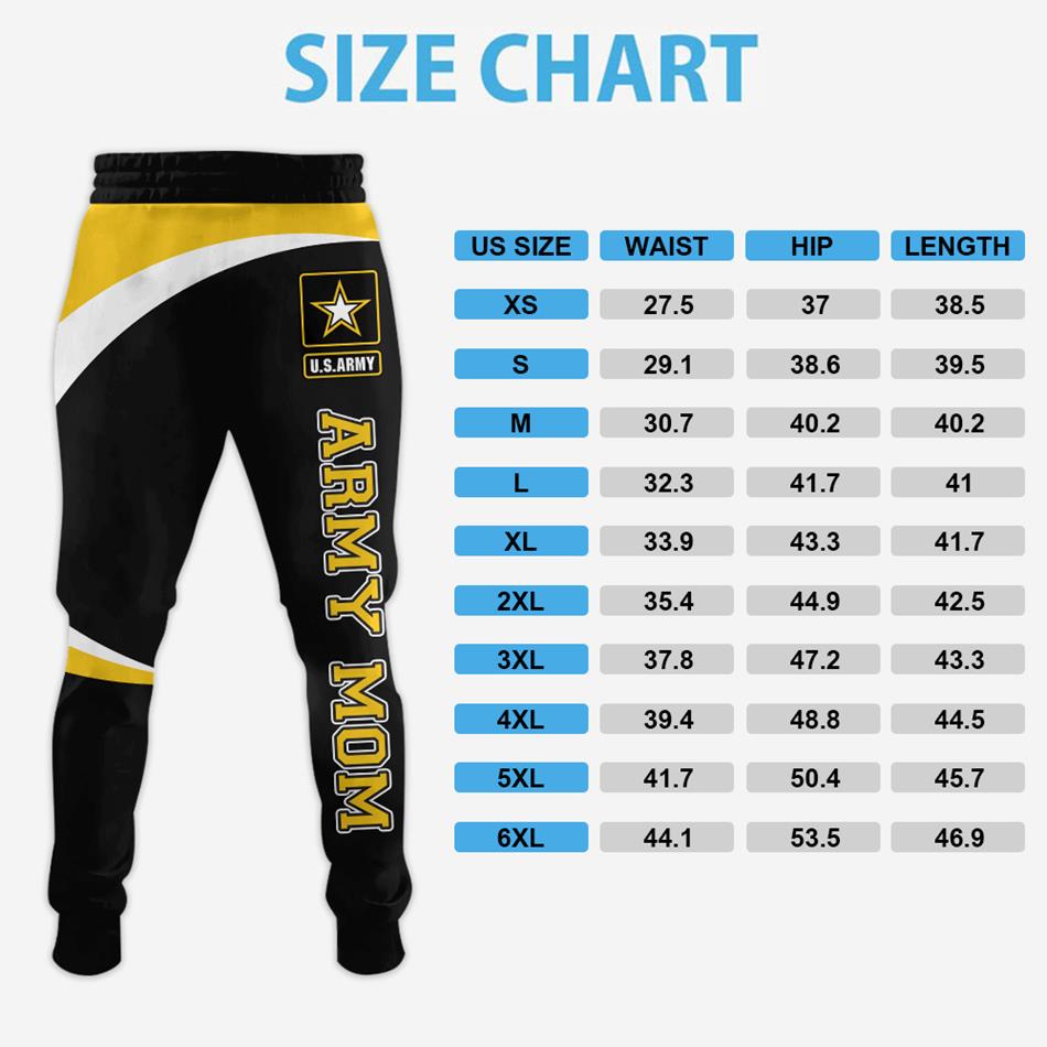 Proud Army Mom Dad Custom Long Pant Gift For US Military Family Members H2511 Trna