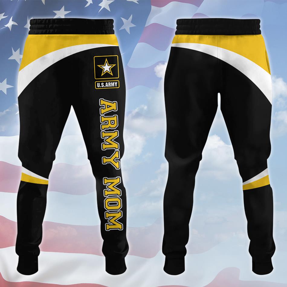 Proud Army Mom Dad Custom Long Pant Gift For US Military Family Members H2511 Trna