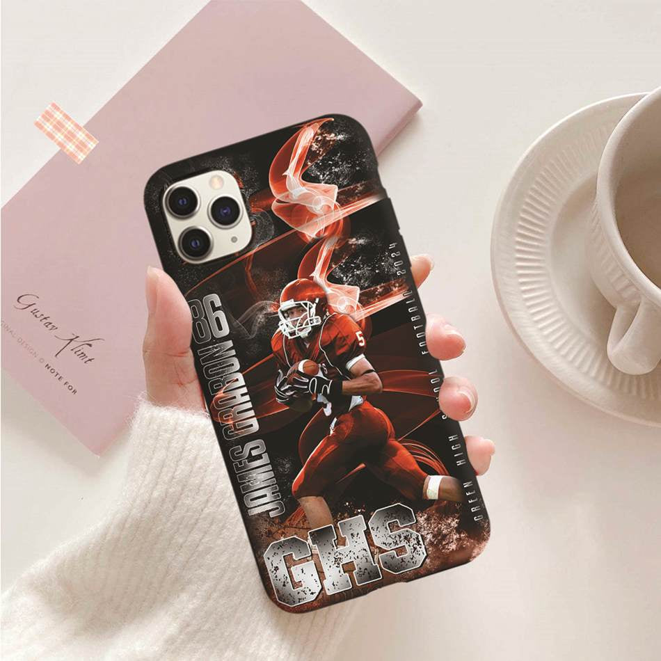 Senior Sports Phone Case Senior Banner Phone Case Custom Photo Game Day Gift For Football Lover Football Family H2511