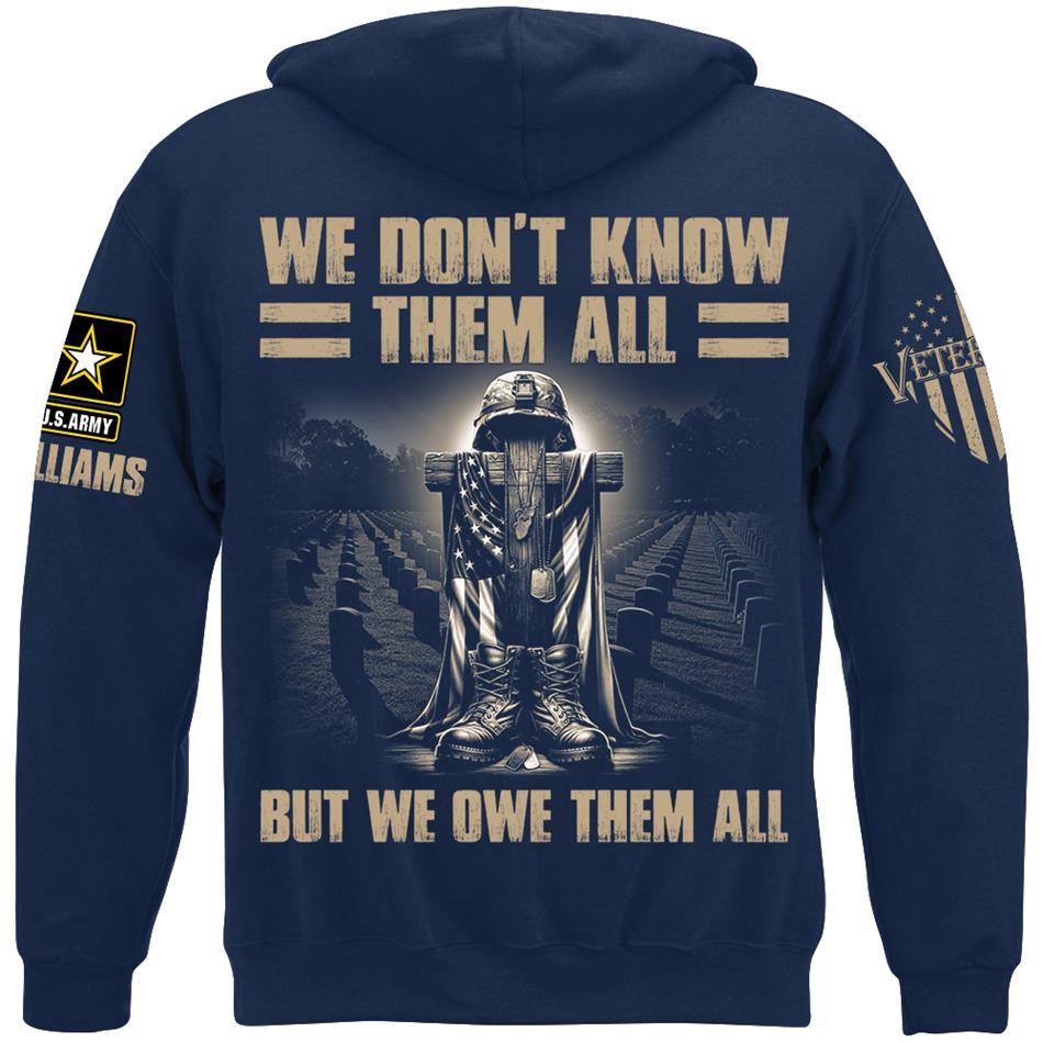 We Dont Know Them All But We Owe Them All Custom Shirt For Proud US Veterans H2511 Trna