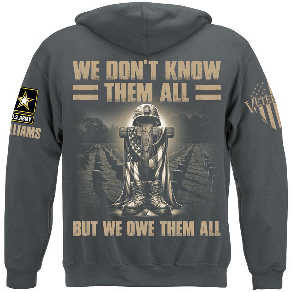 We Dont Know Them All But We Owe Them All Custom Shirt For Proud US Veterans H2511 Trna