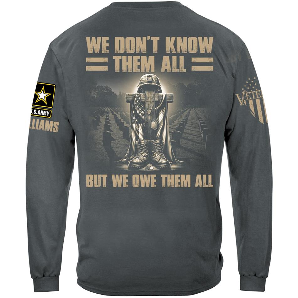 We Dont Know Them All But We Owe Them All Custom Shirt For Proud US Veterans H2511 Trna