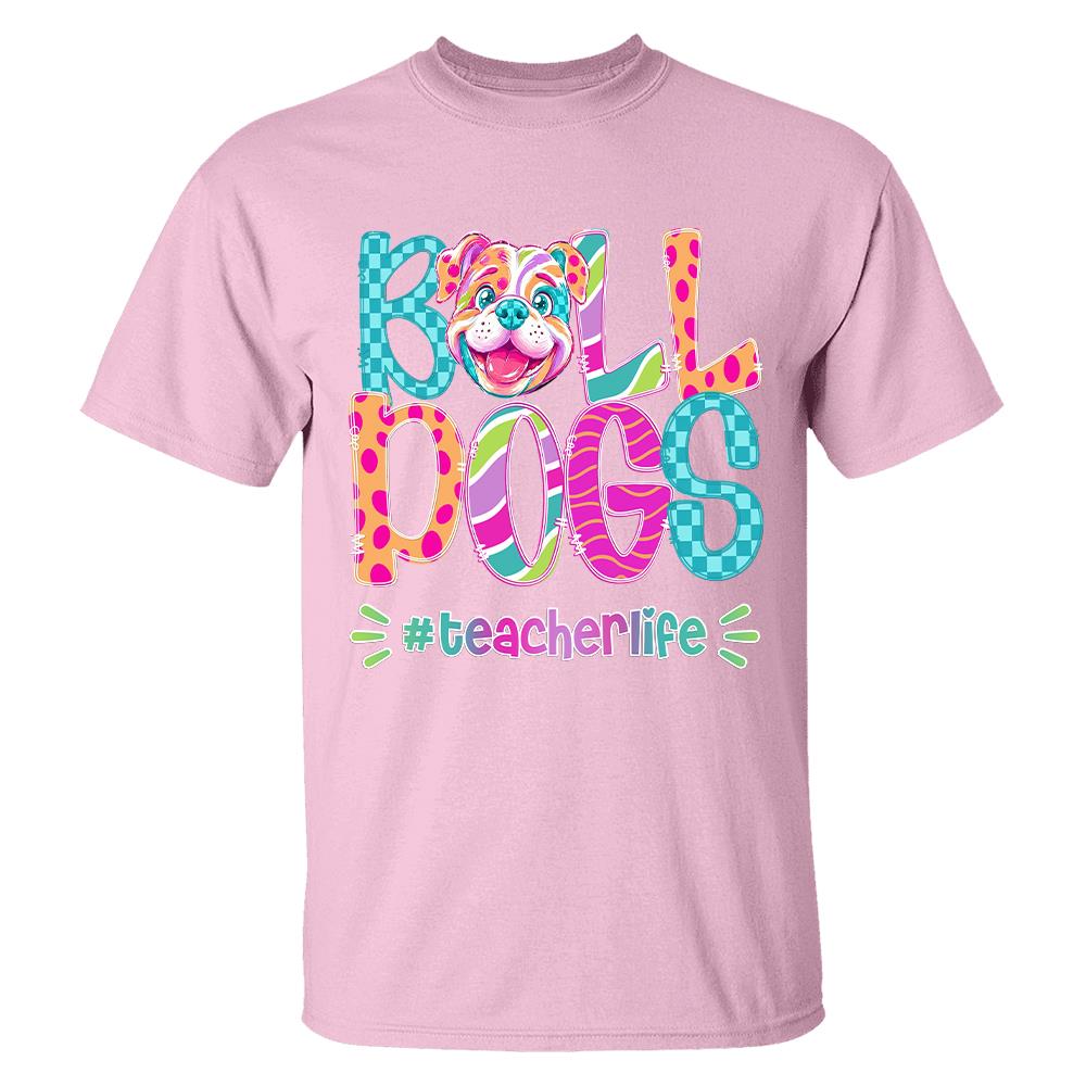 Personalized Mascot Spirit Shirt, Personalized School Spirit Tee, Colorful Team Name T-Shirt Hv01