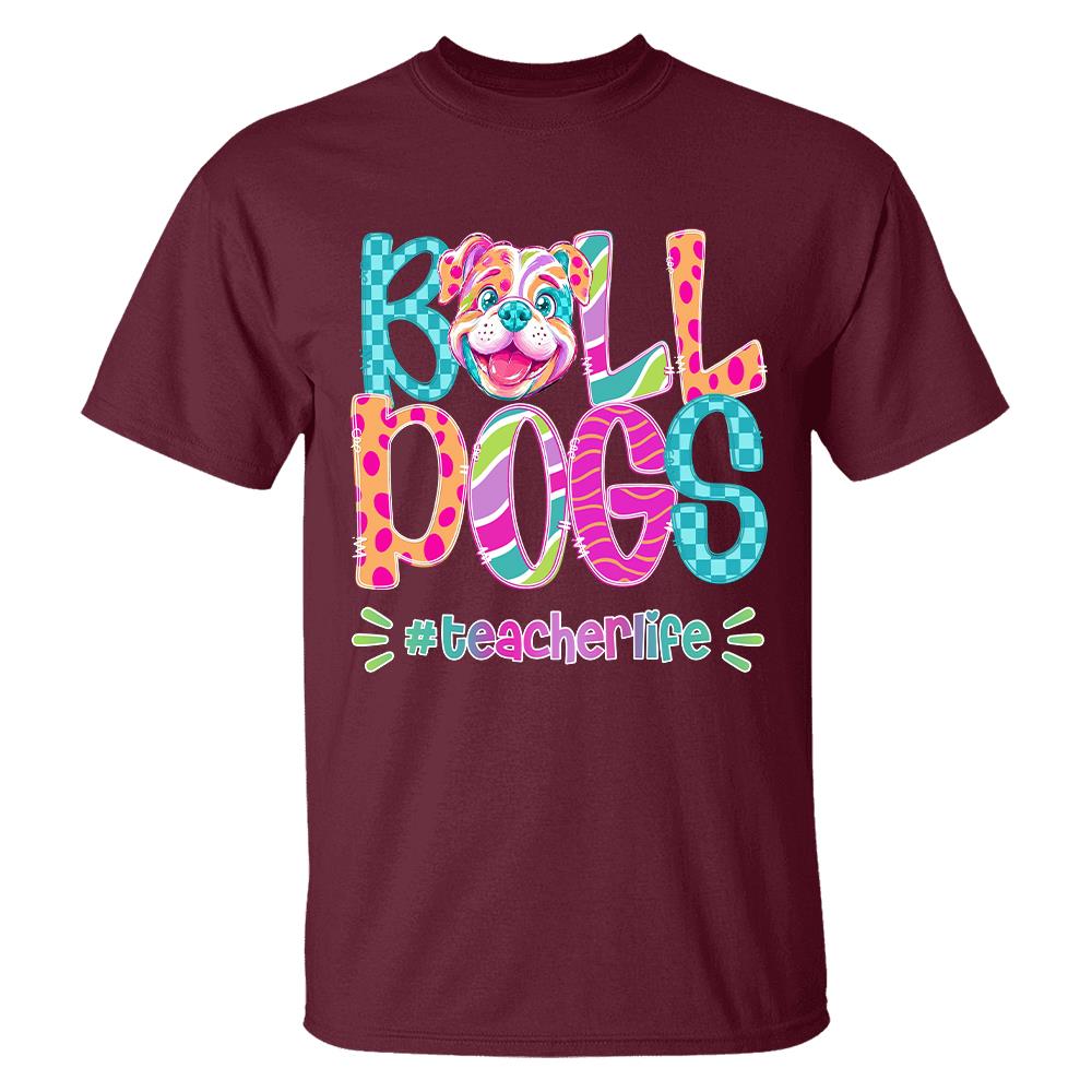 Personalized Mascot Spirit Shirt, Personalized School Spirit Tee, Colorful Team Name T-Shirt Hv01