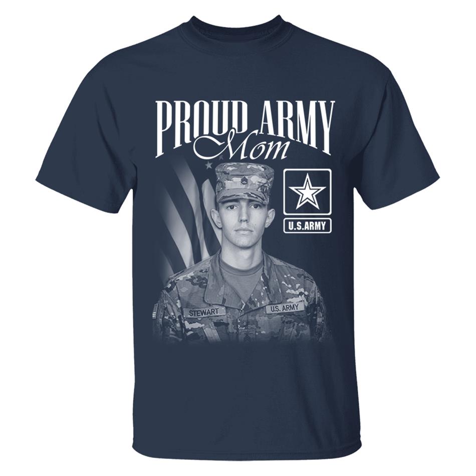 Proud Army Mom Custom Washed Tee Retro Bootleg Shirt For Military Family Day Training Graduate Family Member Shirt H2511 Trna