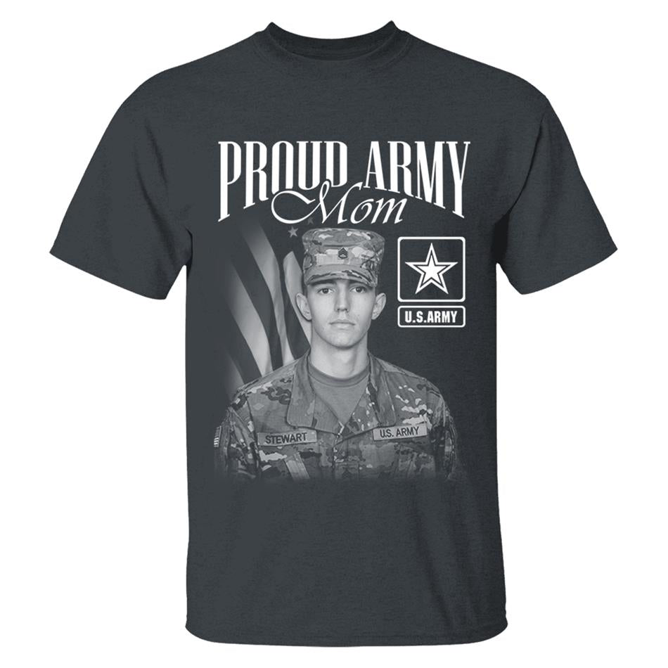 Proud Army Mom Custom Washed Tee Retro Bootleg Shirt For Military Family Day Training Graduate Family Member Shirt H2511 Trna