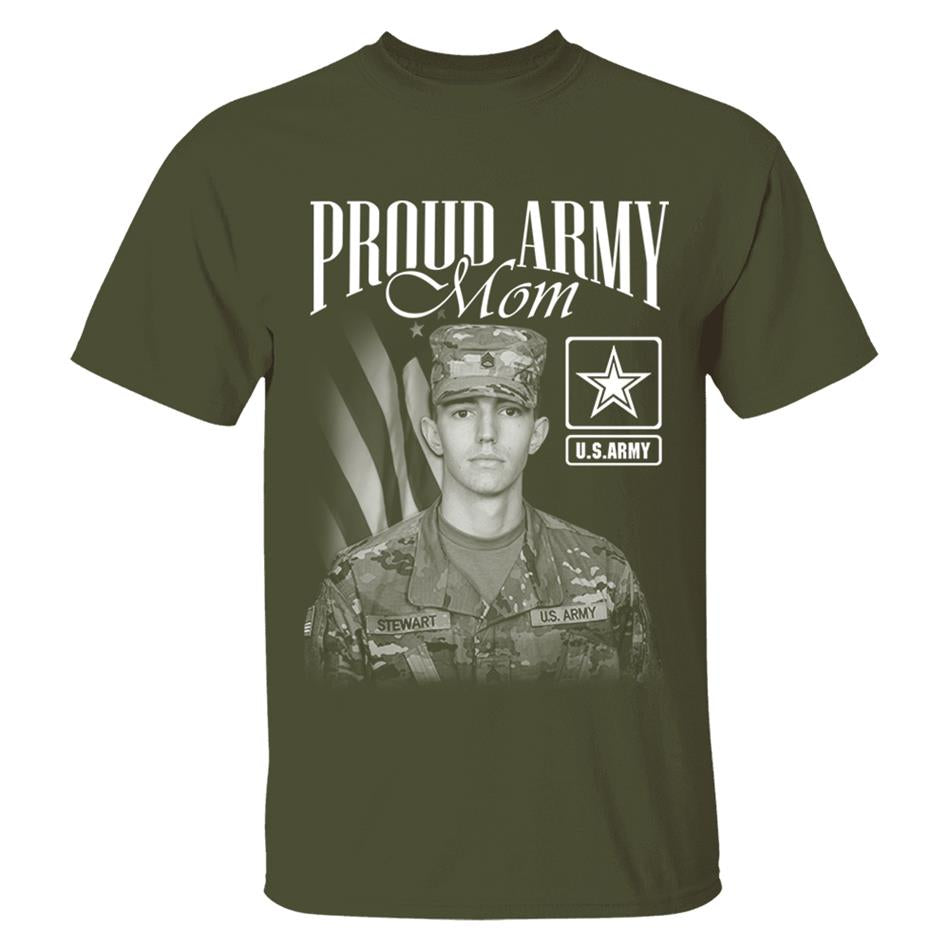 Proud Army Mom Custom Washed Tee Retro Bootleg Shirt For Military Family Day Training Graduate Family Member Shirt H2511 Trna