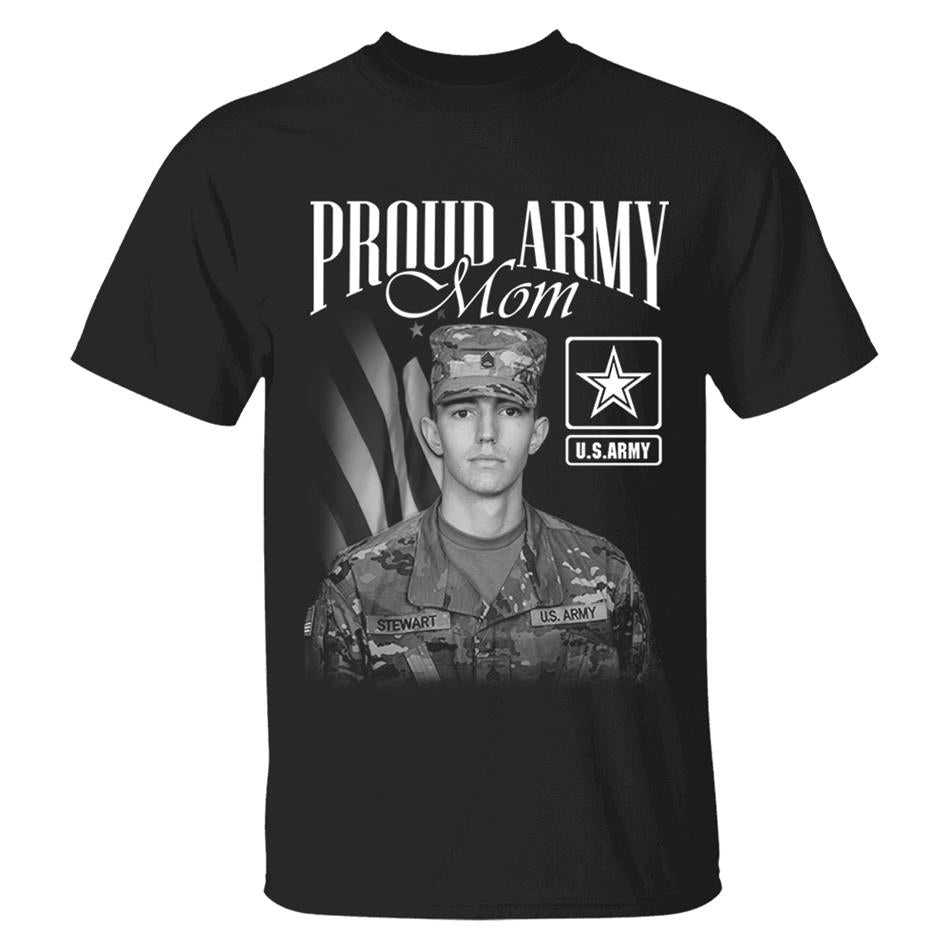 Proud Army Mom Custom Washed Tee Retro Bootleg Shirt For Military Family Day Training Graduate Family Member Shirt H2511 Trna