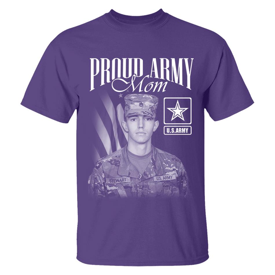 Proud Army Mom Custom Washed Tee Retro Bootleg Shirt For Military Family Day Training Graduate Family Member Shirt H2511 Trna