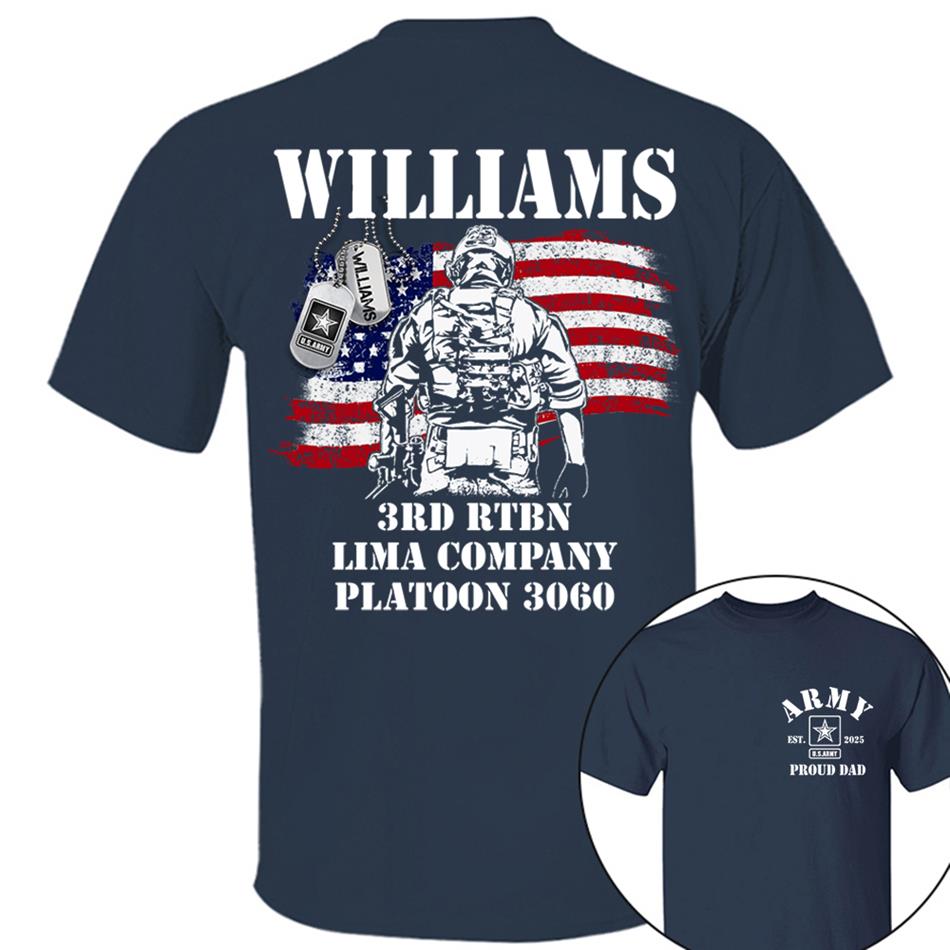 Proud Army Military Mom Dad Custom Shirt For Military Family Member Soldier Graduration Shirt H2511 Trna