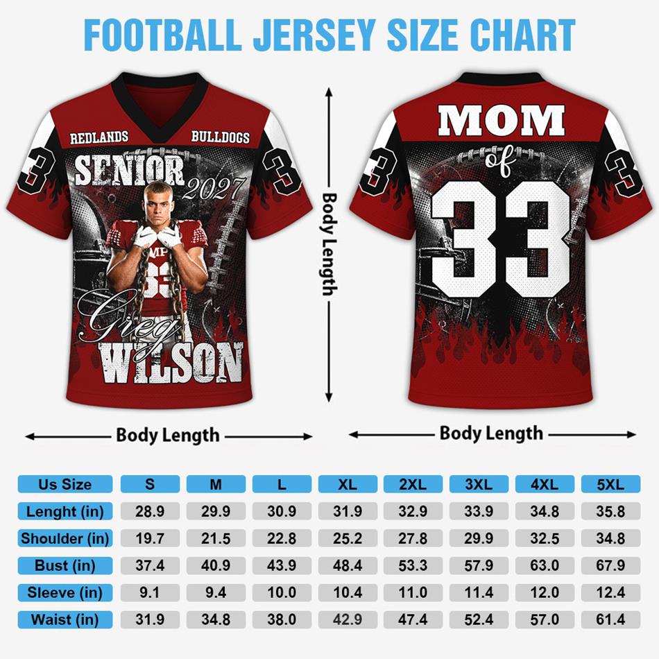 Custom Photo Number Football Jersey Shirt For Football Mom Dad Family Game Day Shirt H2511 Trna