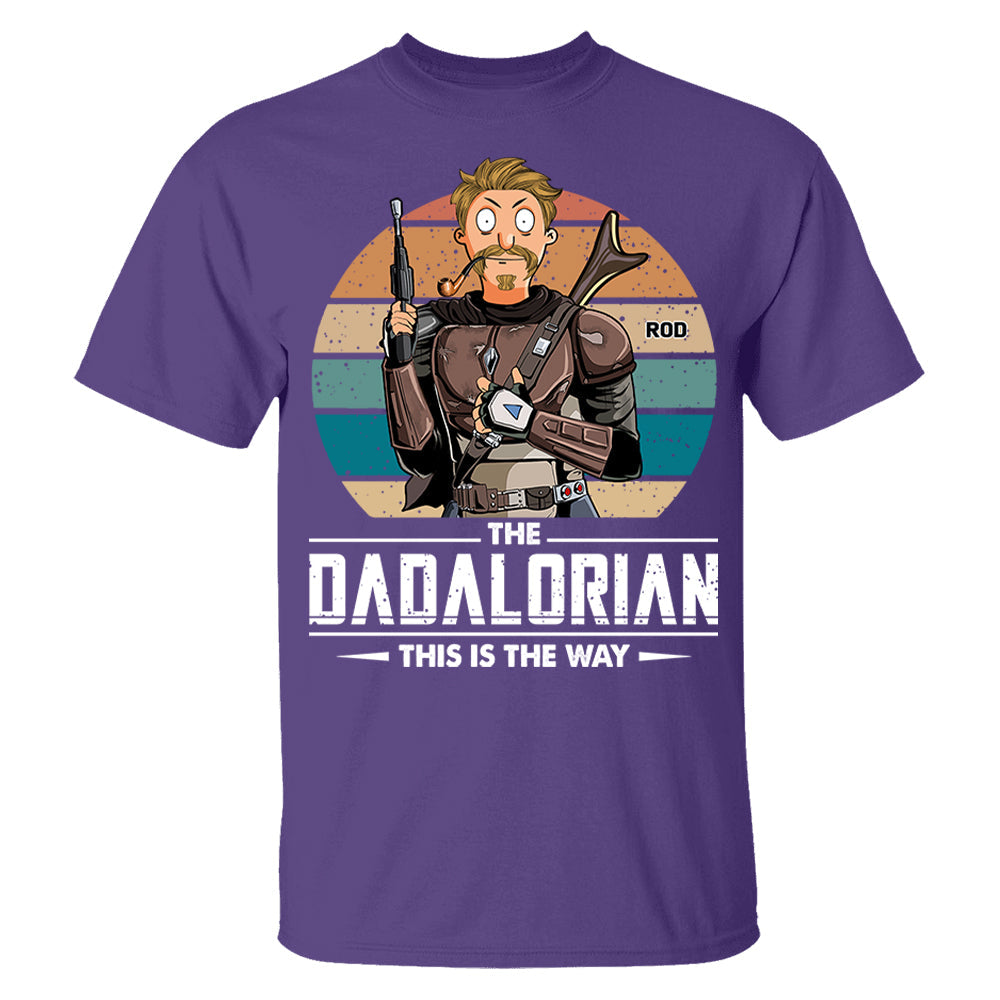 The Dadalorian This Is The Way Personalized Shirt - Gift For Dad Or Grandpa Pt99