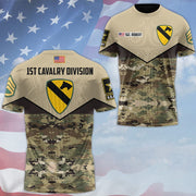 Custom Camouflage 3D All Over Prints Hoodie, Personalized Name And Ranks, Division Gift For Veteran Dad Grandpa H2511 Trna