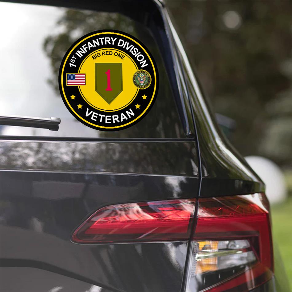 US Veteran Car Decals Custom All Branches Of Services Division Veteran Car Decal H2511 Trna