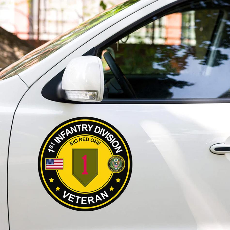US Veteran Car Decals Custom All Branches Of Services Division Veteran Car Decal H2511 Trna