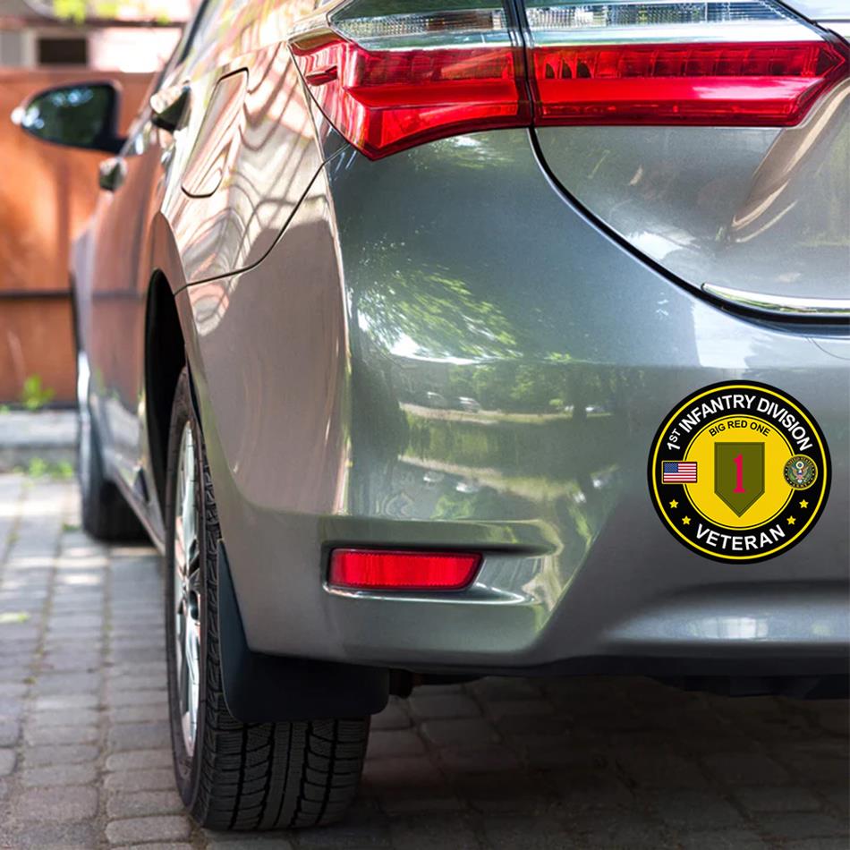 US Veteran Car Decals Custom All Branches Of Services Division Veteran Car Decal H2511 Trna