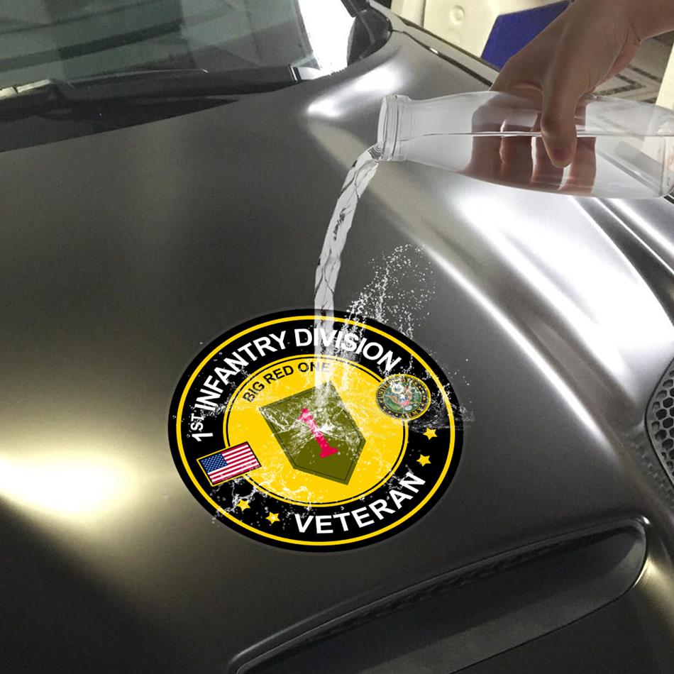 US Veteran Car Decals Custom All Branches Of Services Division Veteran Car Decal H2511 Trna
