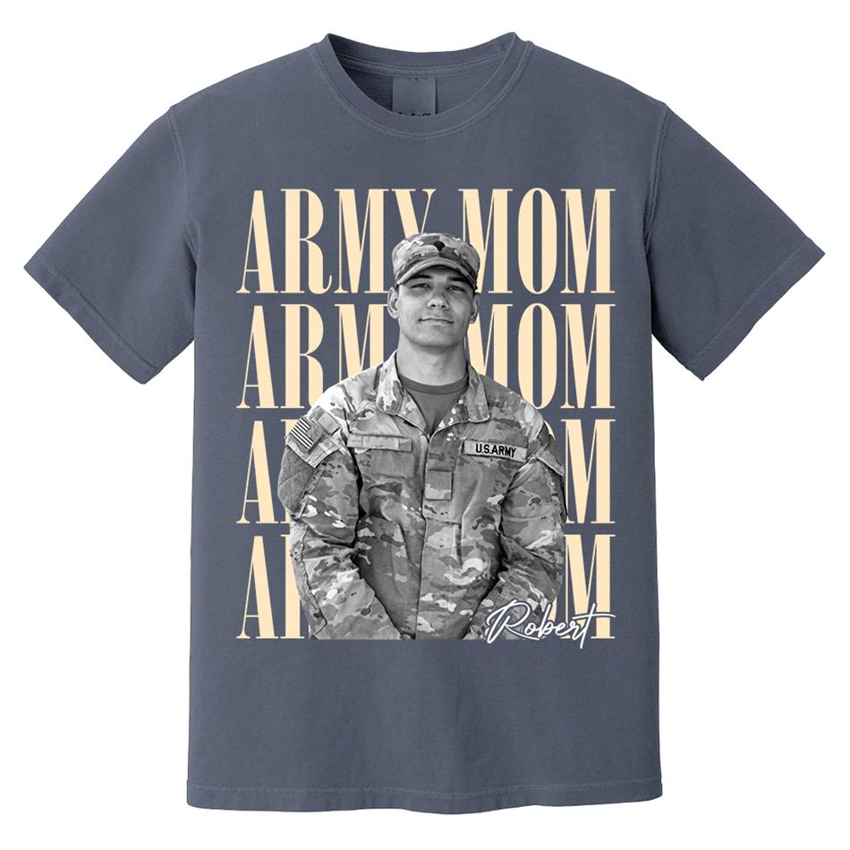 Retro Vintage Photo And Proud Military Family - Personalized Shirt Custom Graduate Picture Shirt Military Family Matching Shirt H2511 Trna